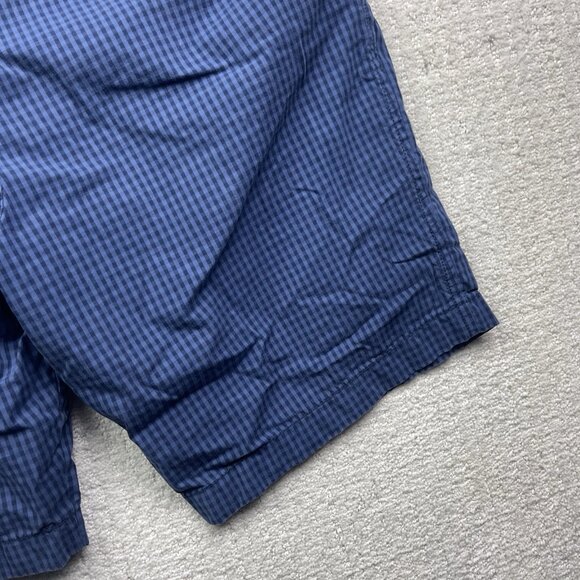 Tommy Hilfiger Mens 36 Bermuda Shorts Navy Blue Plaid Custom Fit Casual Summer - Picture 10 of 12